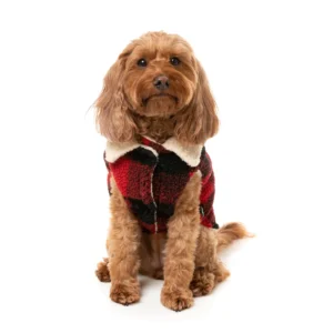 FuzzYard Dog Apparel Jacket Lumberjack Red Size 5