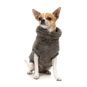 FuzzYard Dog Apparel Turtle Teddy 26 Sweater Gunmetal Grey Size 2