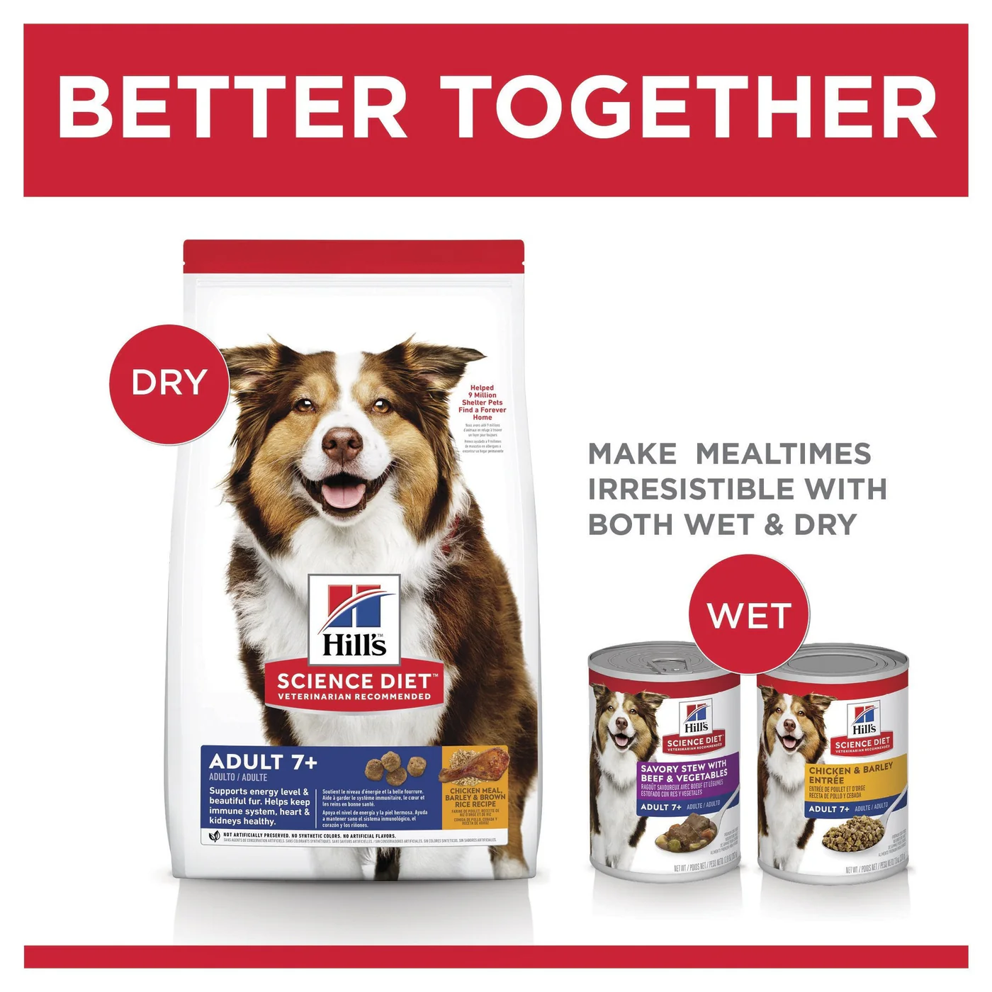 Hills Science Diet Senior Adult 7+ Dry Dog Food 12kg - Image 5