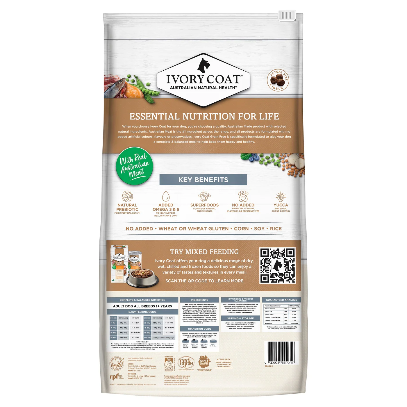 Ivory Coat Grain Free Lamb and Sardine Adult Dog Dry Food 13kg - Image 10