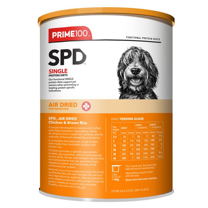 Prime 100 SPD Air Chicken and Brown Rice Dog Food 600g - Image 3