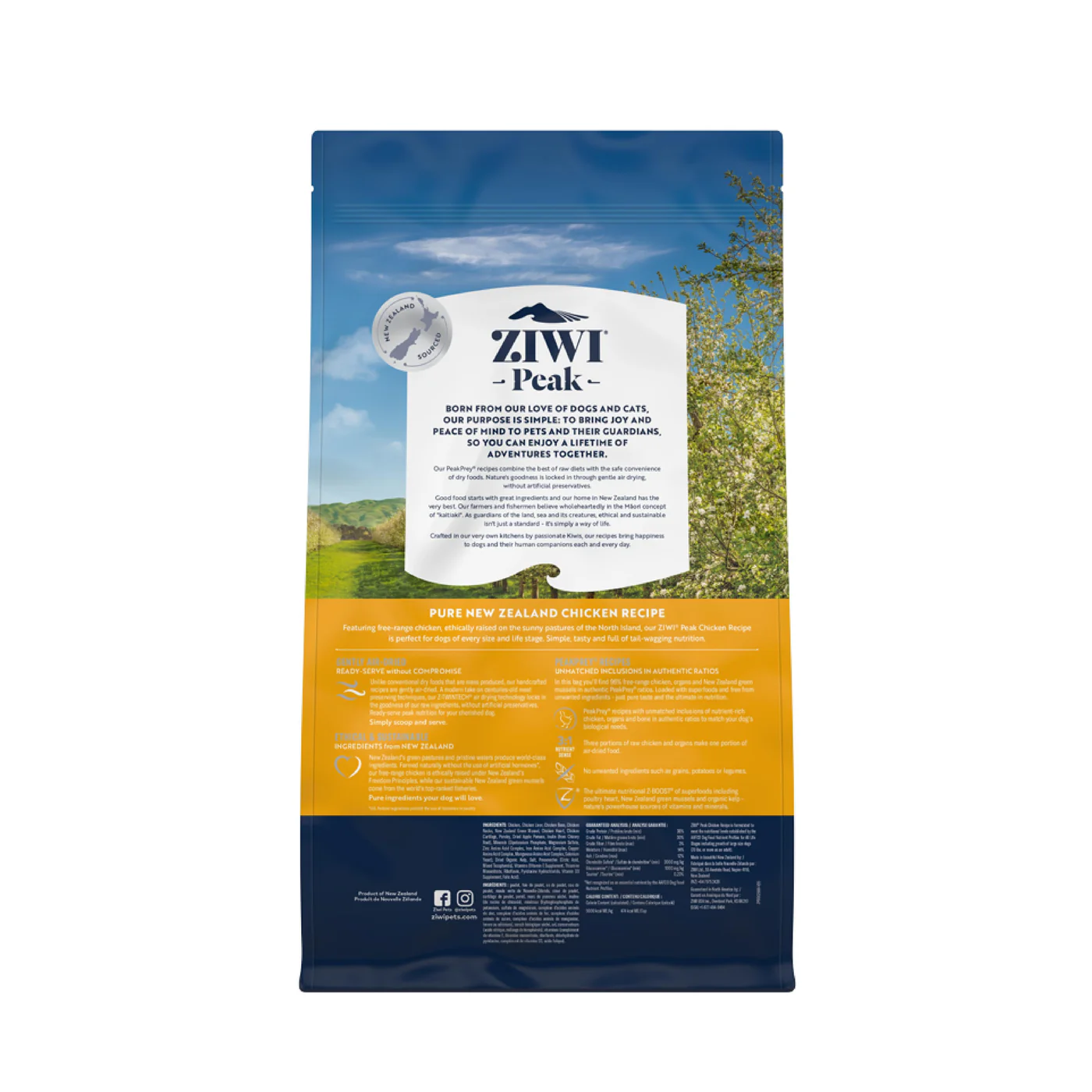 ZIWI Peak Air Dried Chicken Recipe Dog Food 2.5kg - Image 9