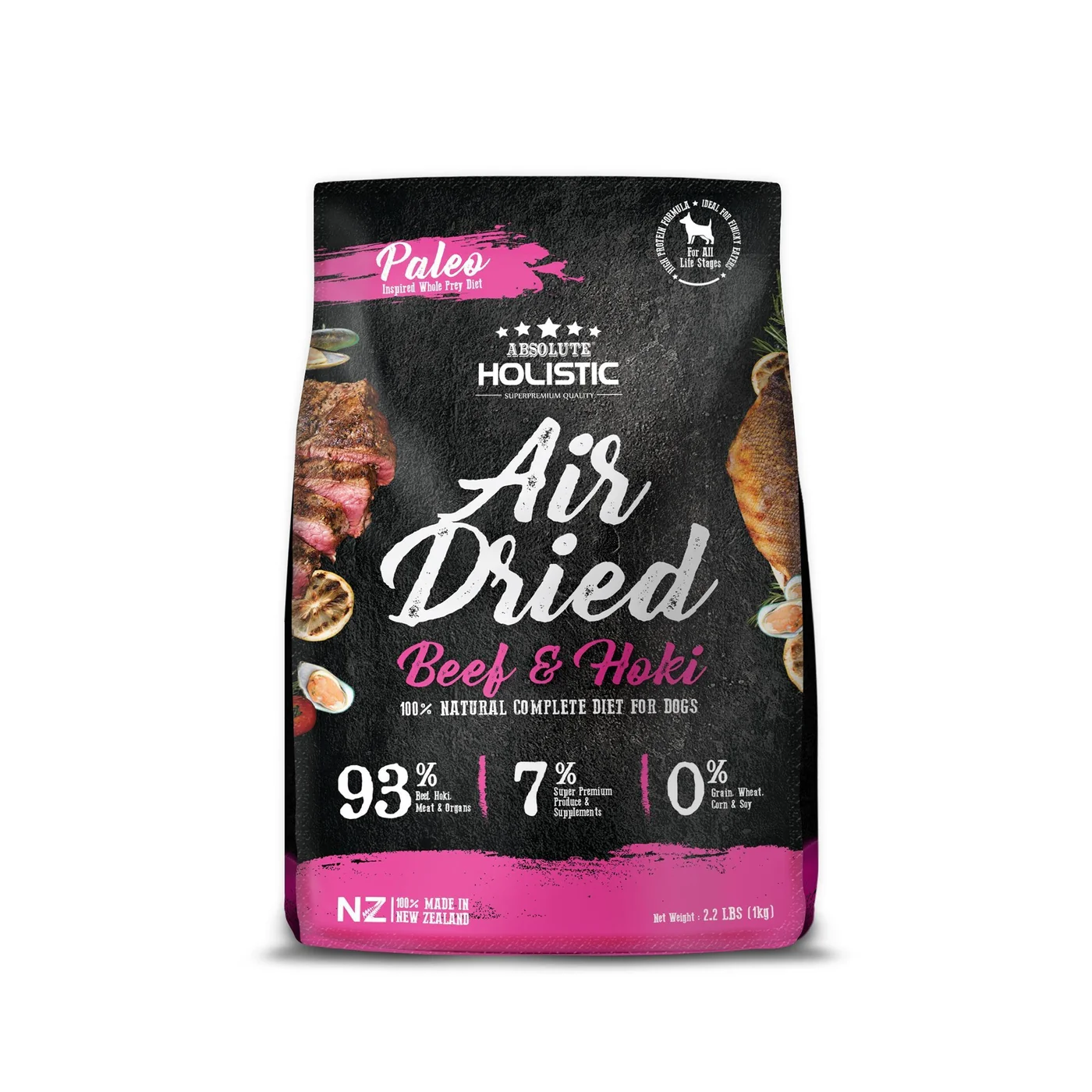 Absolute Holistic Air Dried Dog Food Beef and Hoki 1kg - Image 4