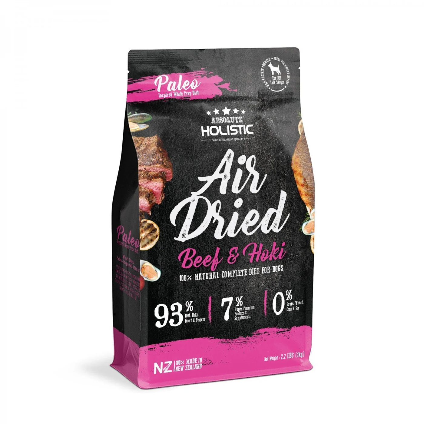 Absolute Holistic Air Dried Dog Food Beef and Hoki 1kg - Image 3