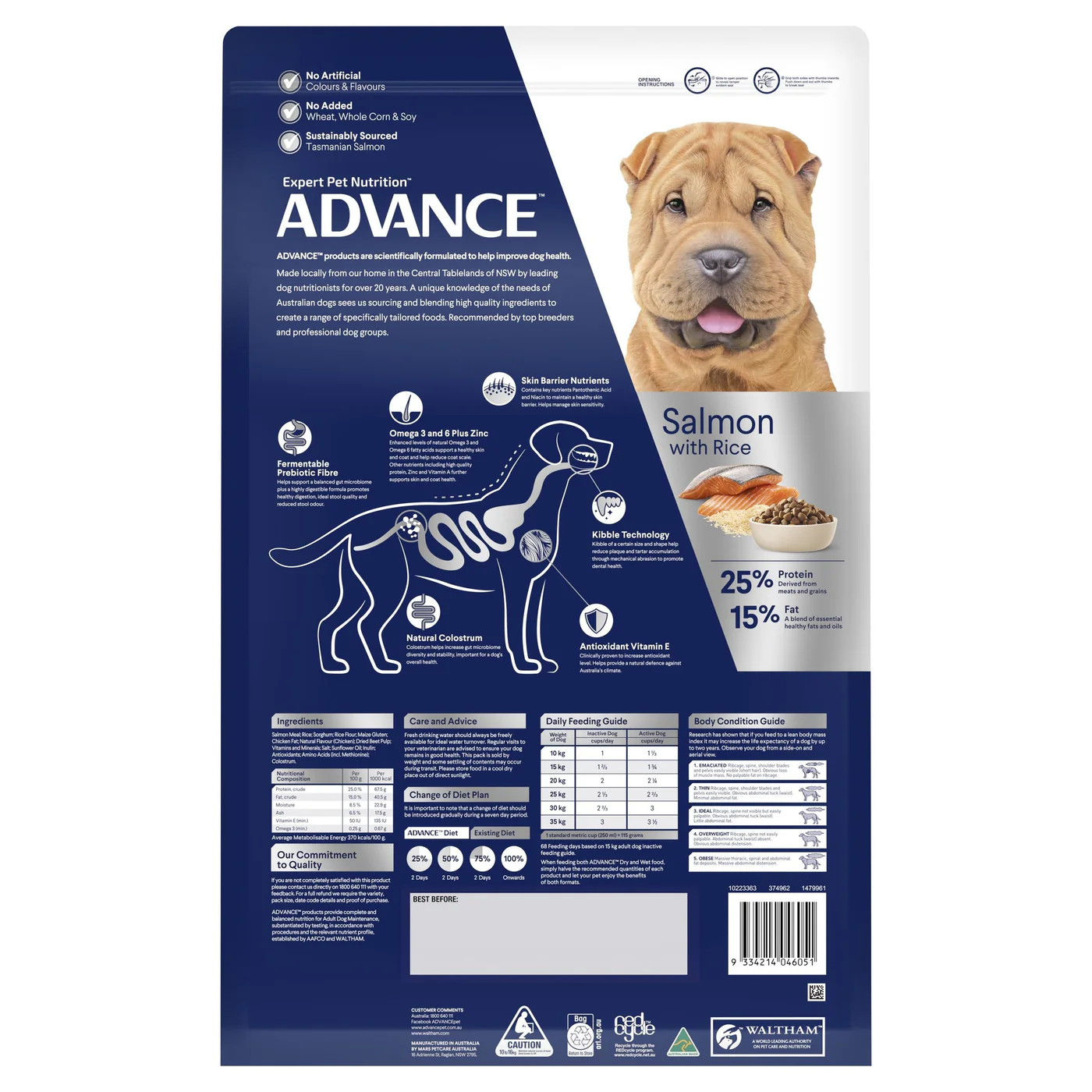 Advance All Breed Sensitive Skin and Digestion Turkey Adult Dog Dry Food 13kg - Image 7