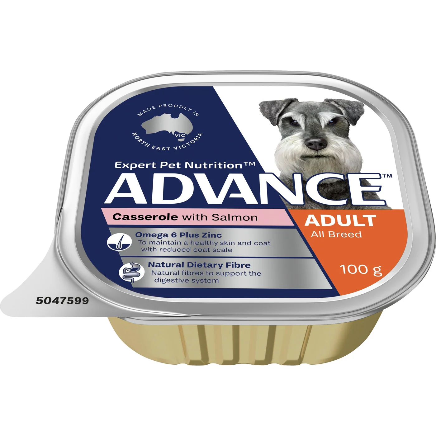 Advance Casserole with Salmon All Breed Adult Dog Wet Food 100g - Image 8