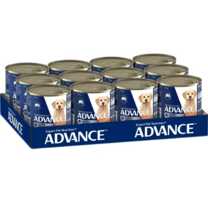 Advance Chicken and Rice Weight Control Adult Dog Wet Food 700g x 12
