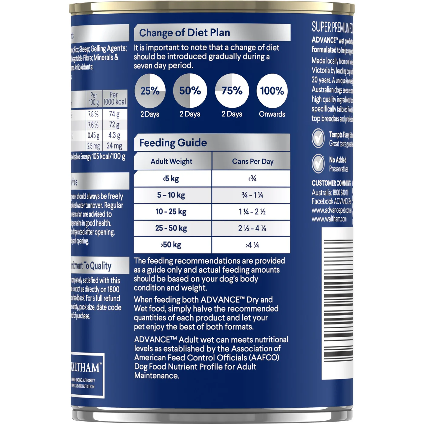 Advance Chicken and Salmon All Breed Adult Dog Wet Food 410g x 12 - Image 6