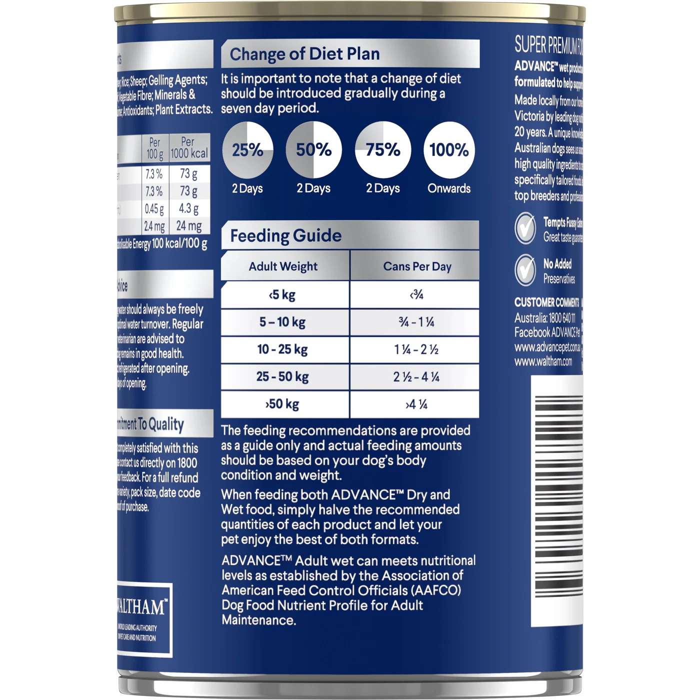 Advance Chicken and Turkey All Breed Adult Dog Wet Food 410g - Image 6