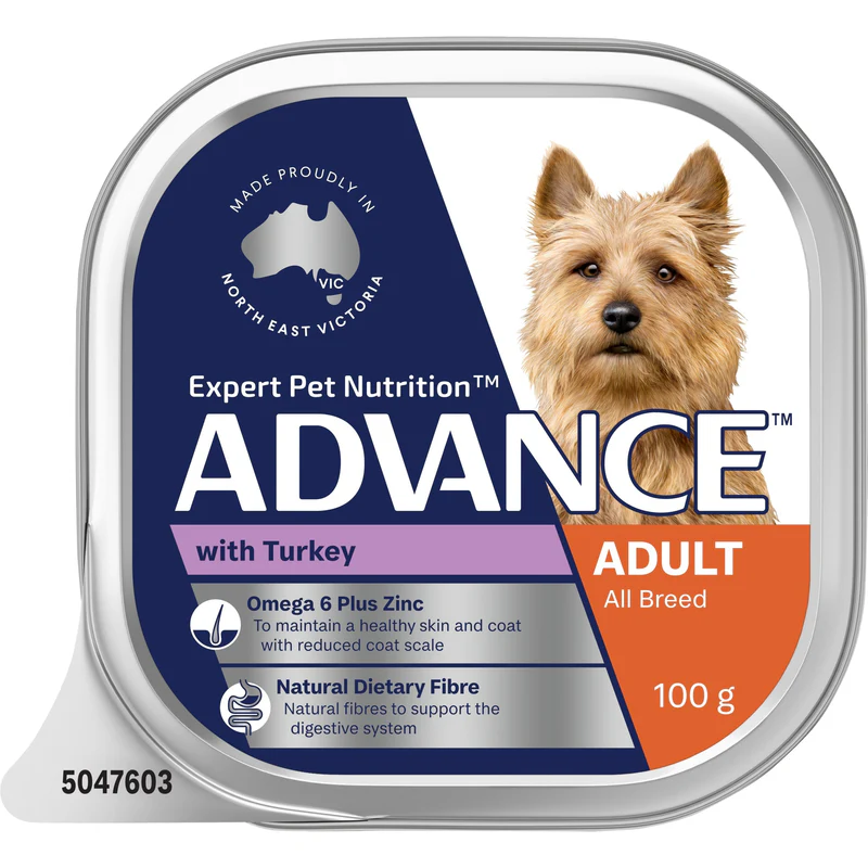 Advance Turkey All Breed Adult Dog Wet Food 100g x 12 - Image 9