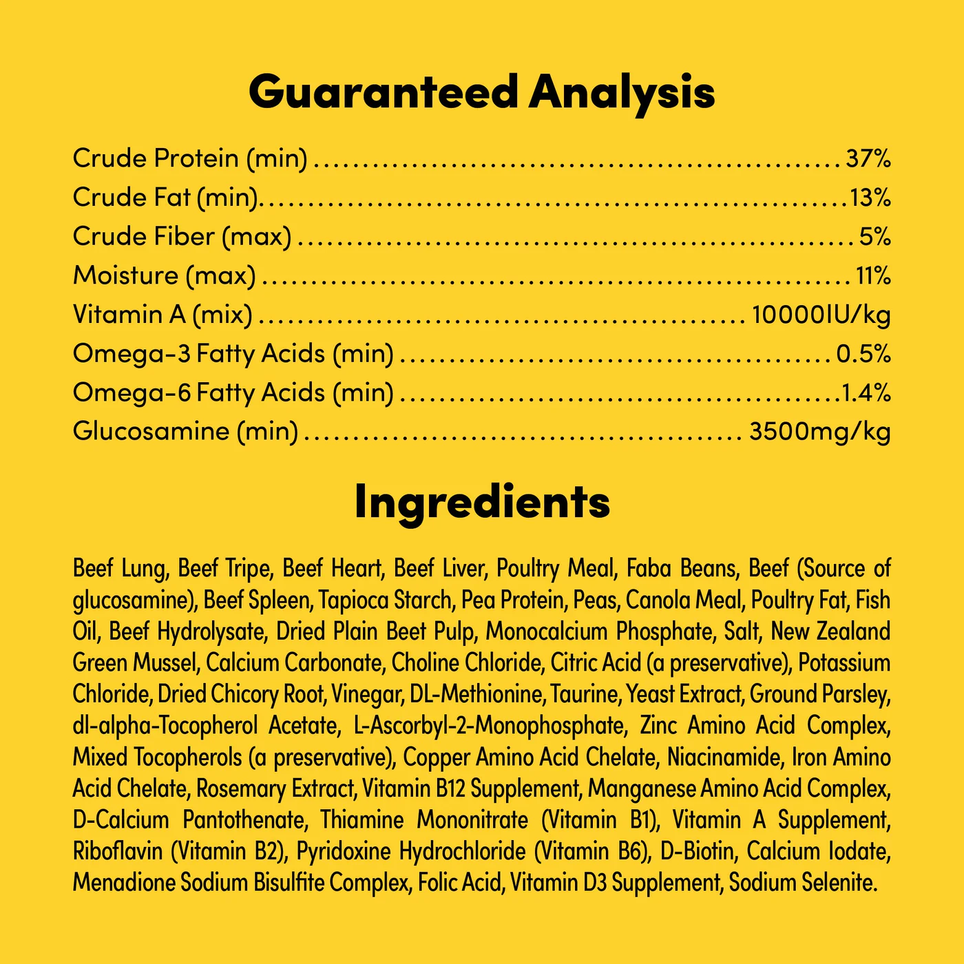 Animals Like Us RawMix50 with Grass-Fed Freeze Dried Beef and Kibble Mix Dog Food 3.6kg - Image 3