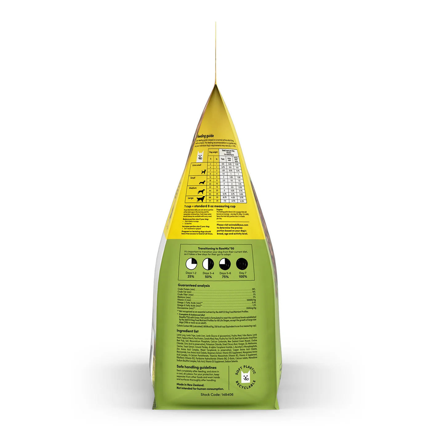 Animals Like Us RawMix50 with Grass-Fed Freeze Dried Lamb and Kibble Mix Dry Dog Food 1.8kg - Image 6