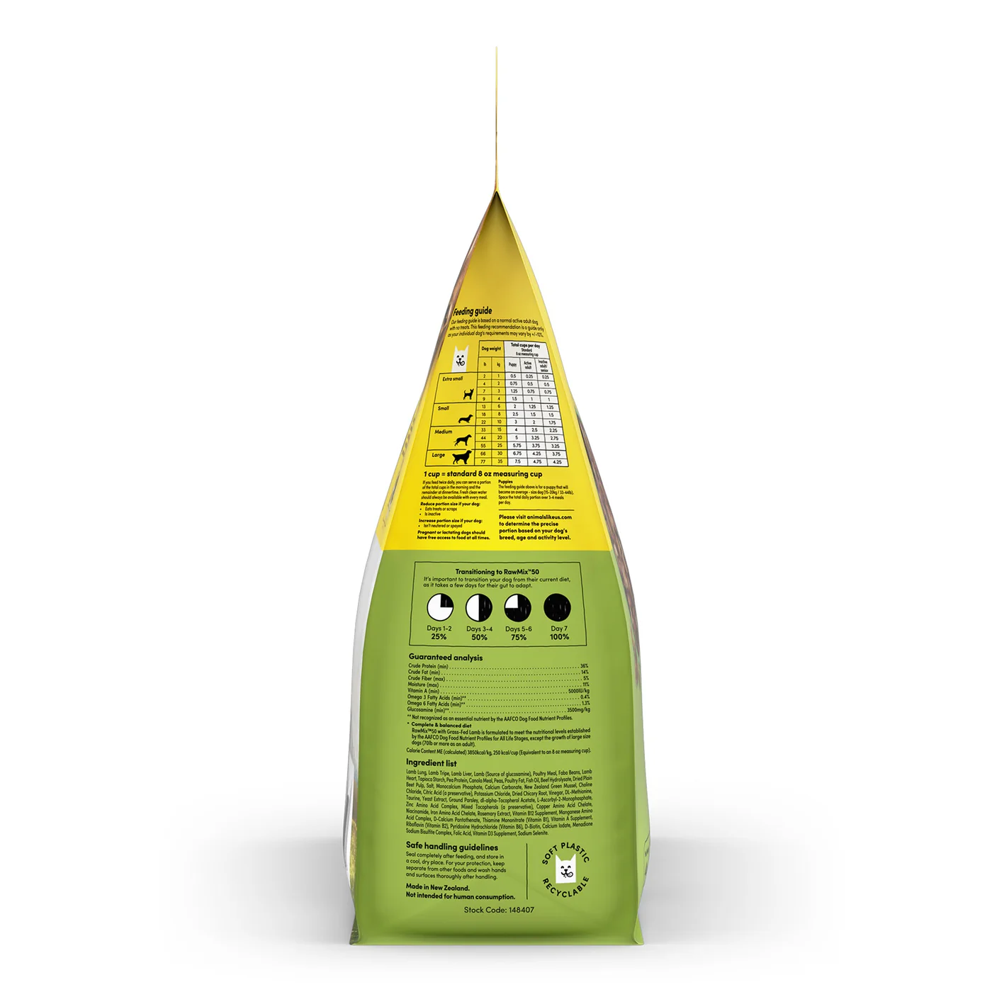 Animals Like Us RawMix50 with Grass-Fed Freeze Dried Lamb and Kibble Mix Dry Dog Food 3.6kg - Image 5