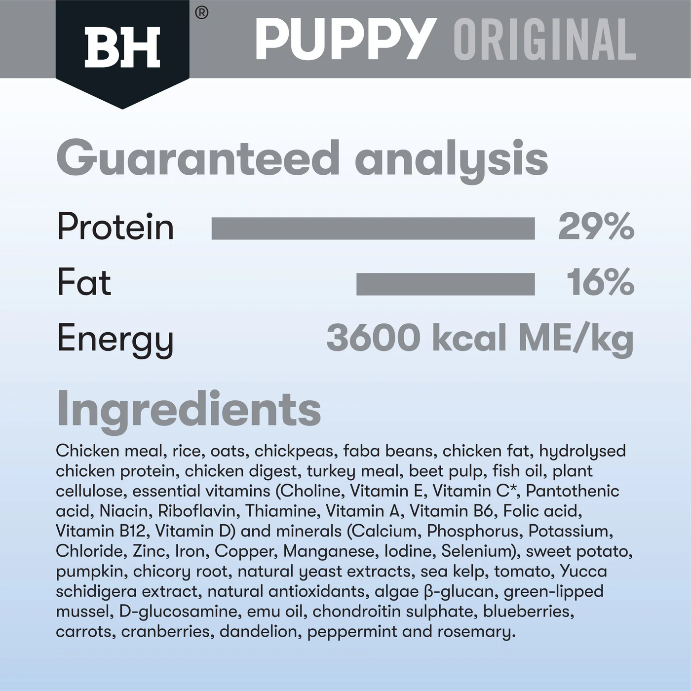Black Hawk Chicken and Rice Large Breed Puppy Dry Dog Food 10kg - Image 2