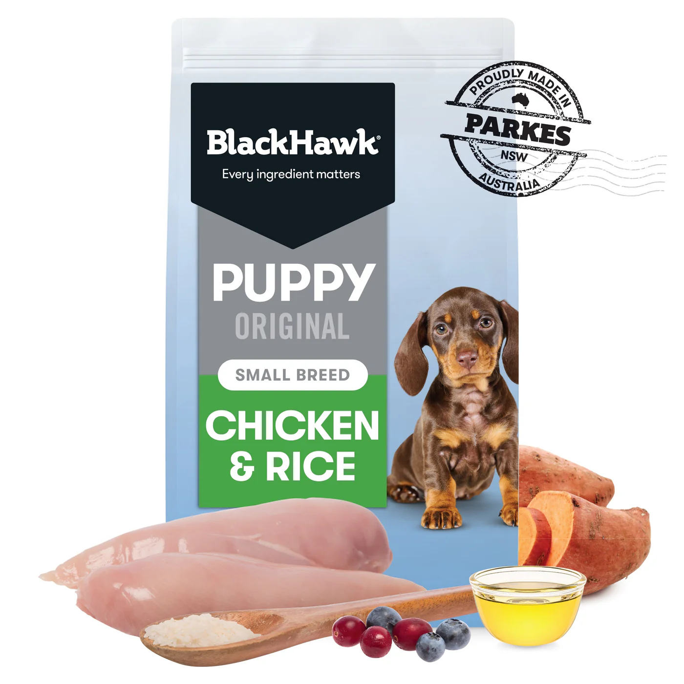 Black Hawk Chicken and Rice Small Breed Puppy Dry Dog Food 3kg - Image 8