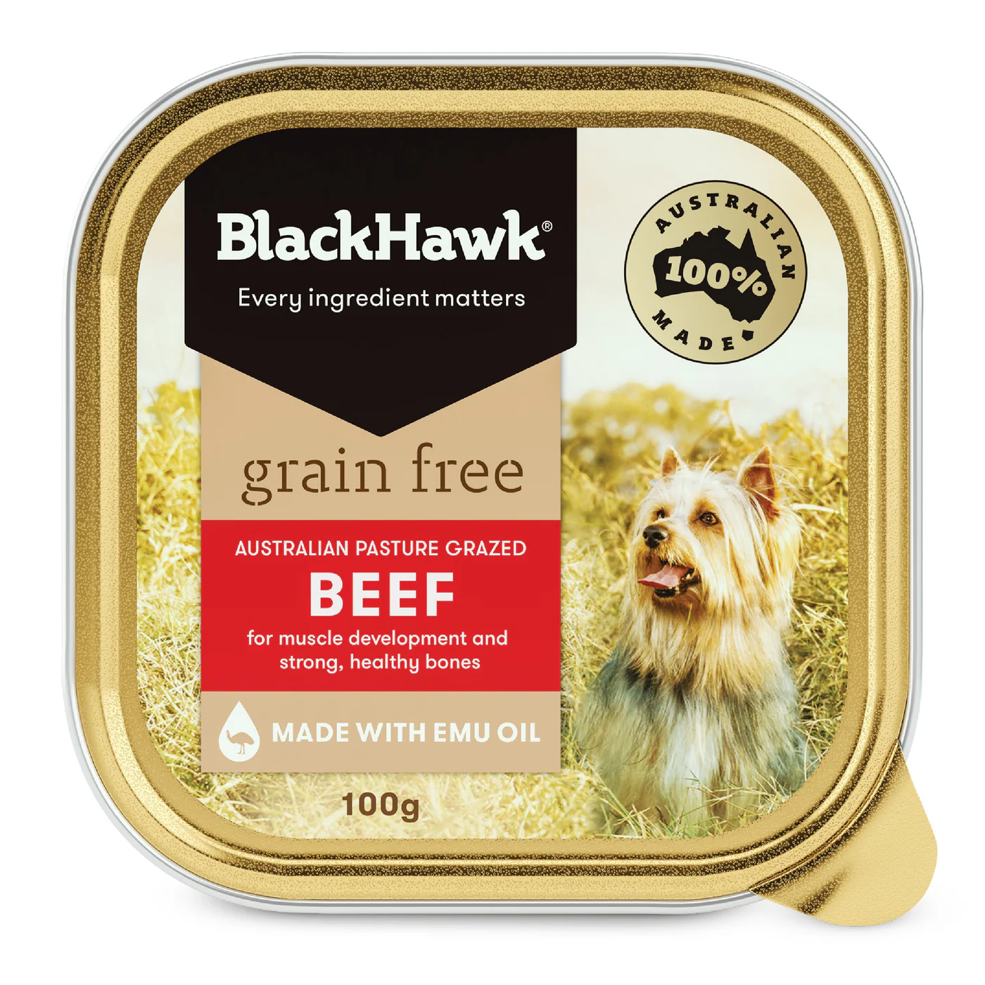 Black Hawk Grain Free Beef Wet Dog Food 100g x 9 - Image 8