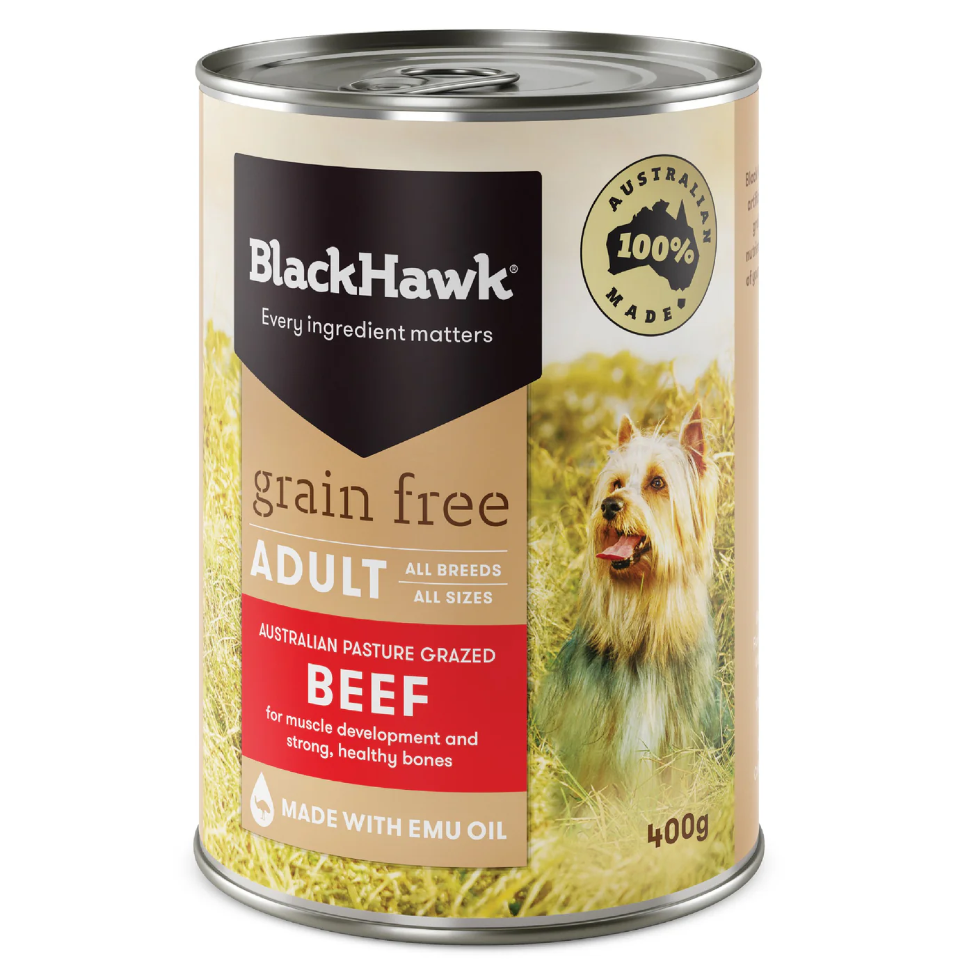 Black Hawk Grain Free Beef Wet Dog Food 400g x 12 - Image 8