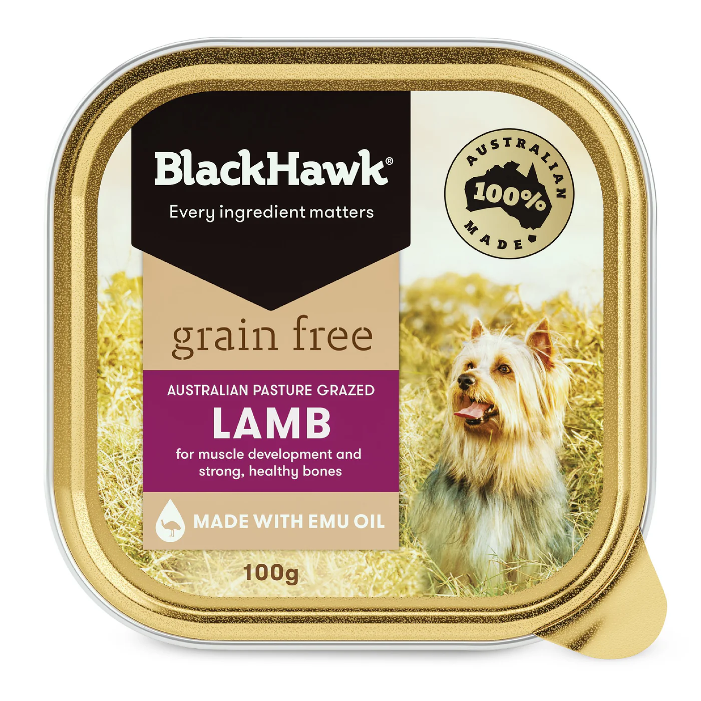 Black Hawk Grain Free Lamb Wet Dog Food 100g - Image 9