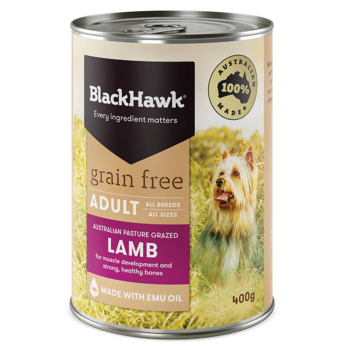 Black Hawk Grain Free Lamb Wet Dog Food 400g - Image 8
