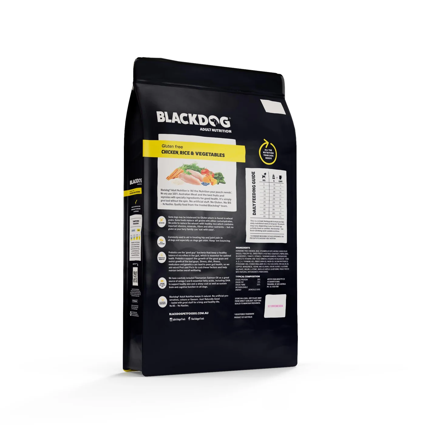 Blackdog Chicken Rice and Vegetables Puppy Dry Dog Food 6kg - Image 4