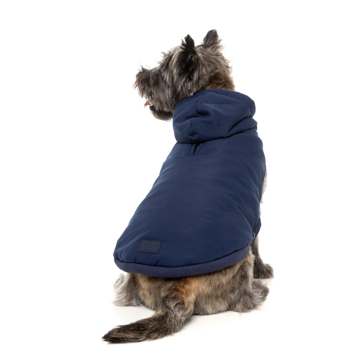 FuzzYard Dog Apparel Essential Padded Hooded Jacket Navy Size 2 - Image 6