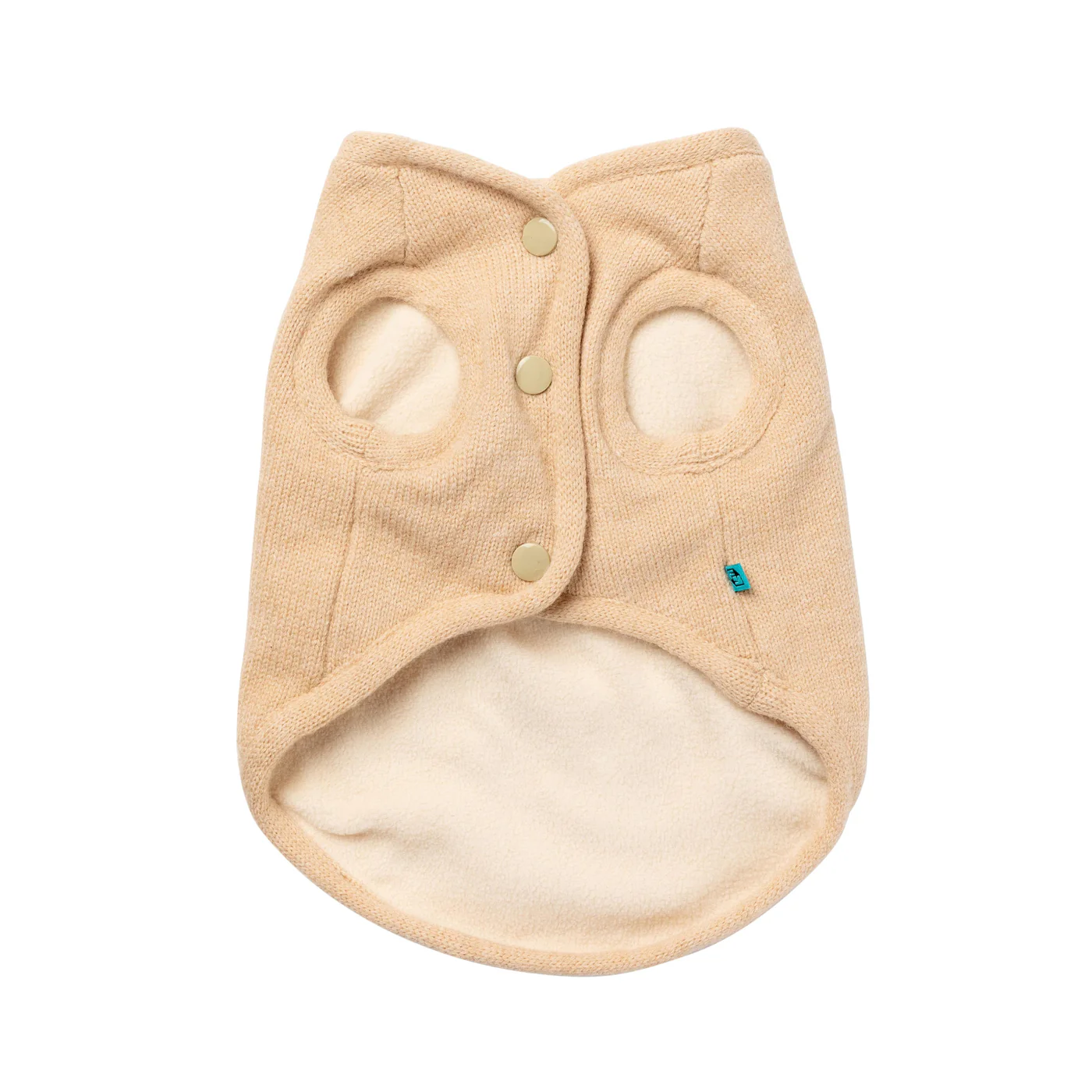 FuzzYard Dog Apparel Knit Pullover Beige Size 4 - Image 6