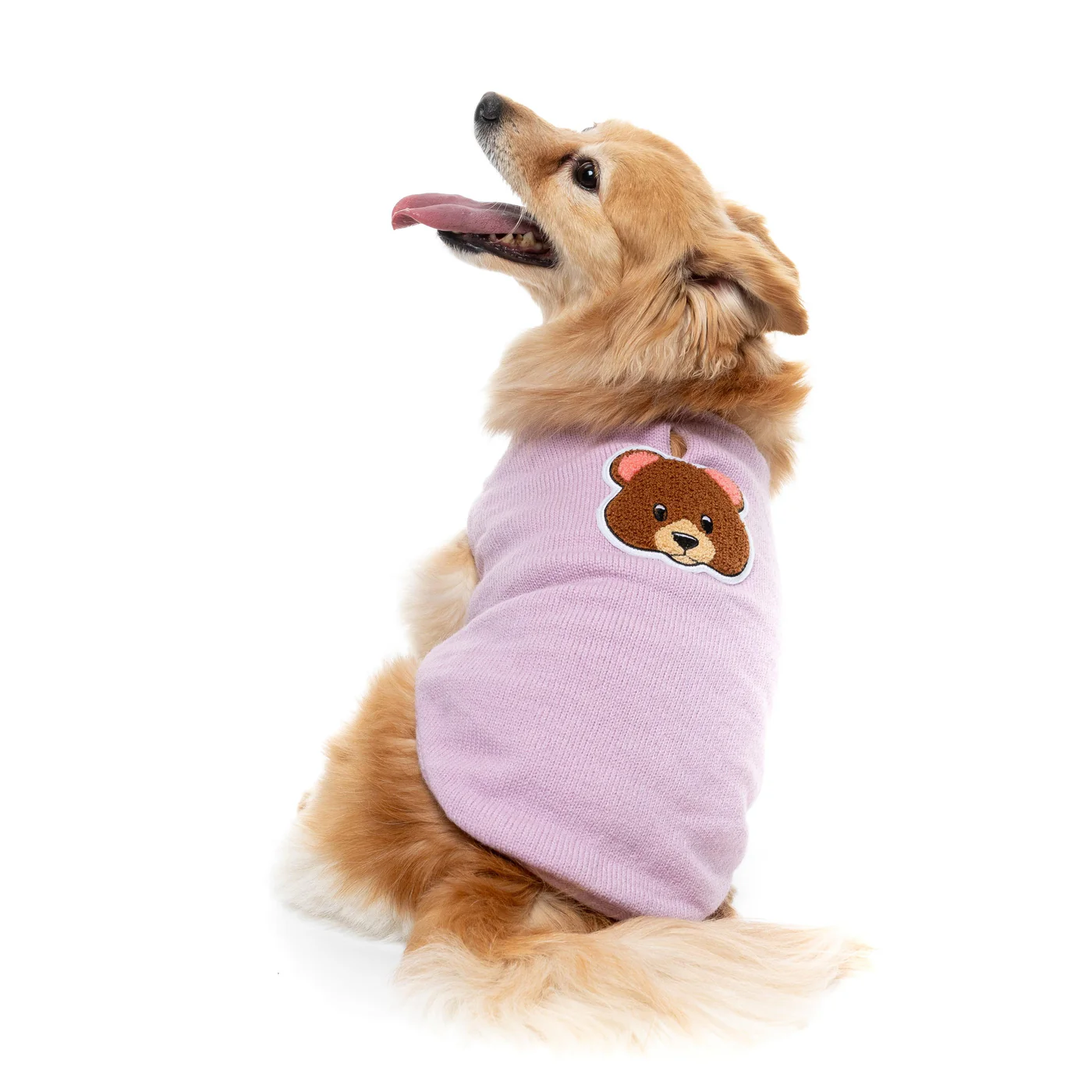 FuzzYard Dog Apparel Knit Pullover Lilac Size 3 - Image 5