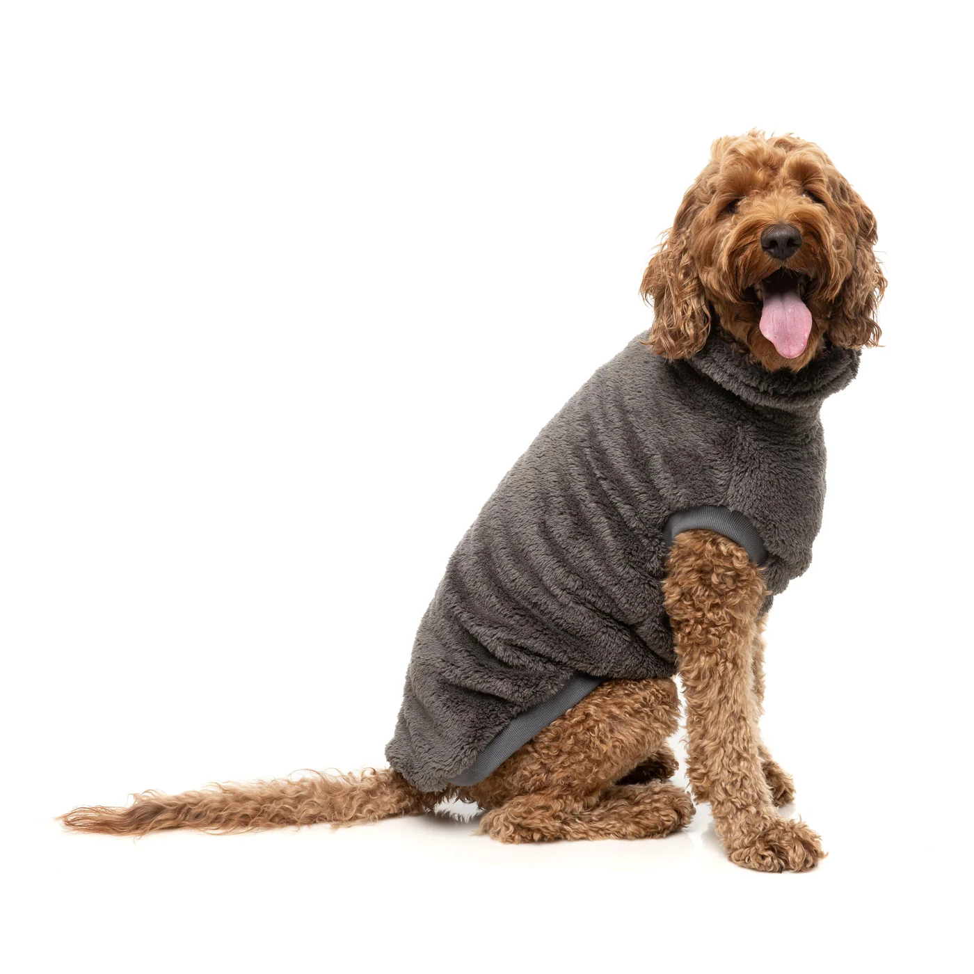 FuzzYard Dog Apparel Turtle Teddy 26 Sweater Gunmetal Grey Size 5 - Image 7