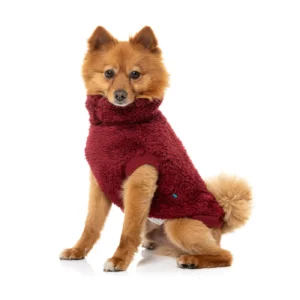 FuzzYard Dog Apparel Turtle Teddy 26 Sweater Maroon Size 7
