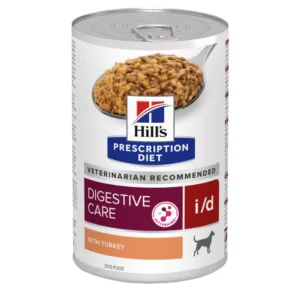 Hills Prescription Diet Dog I/D Digestive Care Turkey Wet Food 360g x 12