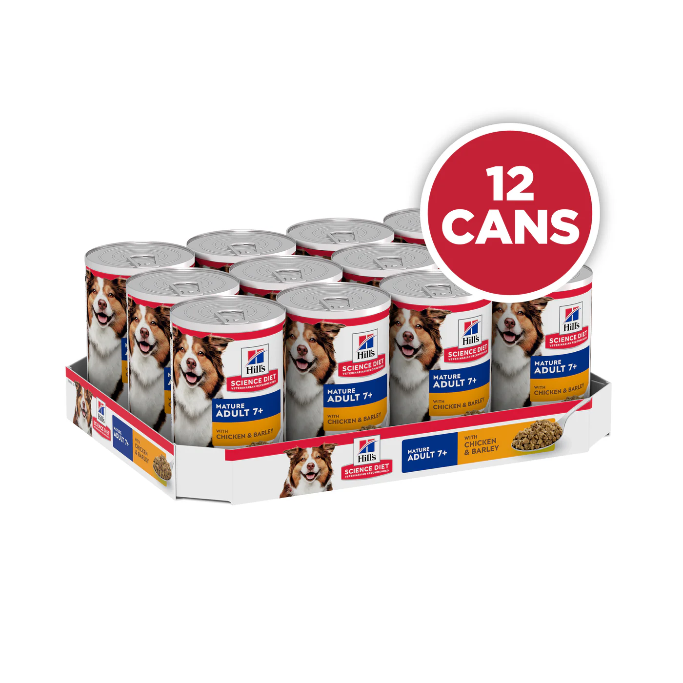 Hills Science Diet Adult 7+ Chicken and Barley Canned Dog Food 370g - Image 7