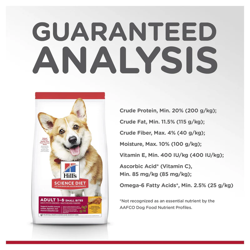 Hills Science Diet Adult Small Bites Dry Dog Food 6.8kg - Image 3
