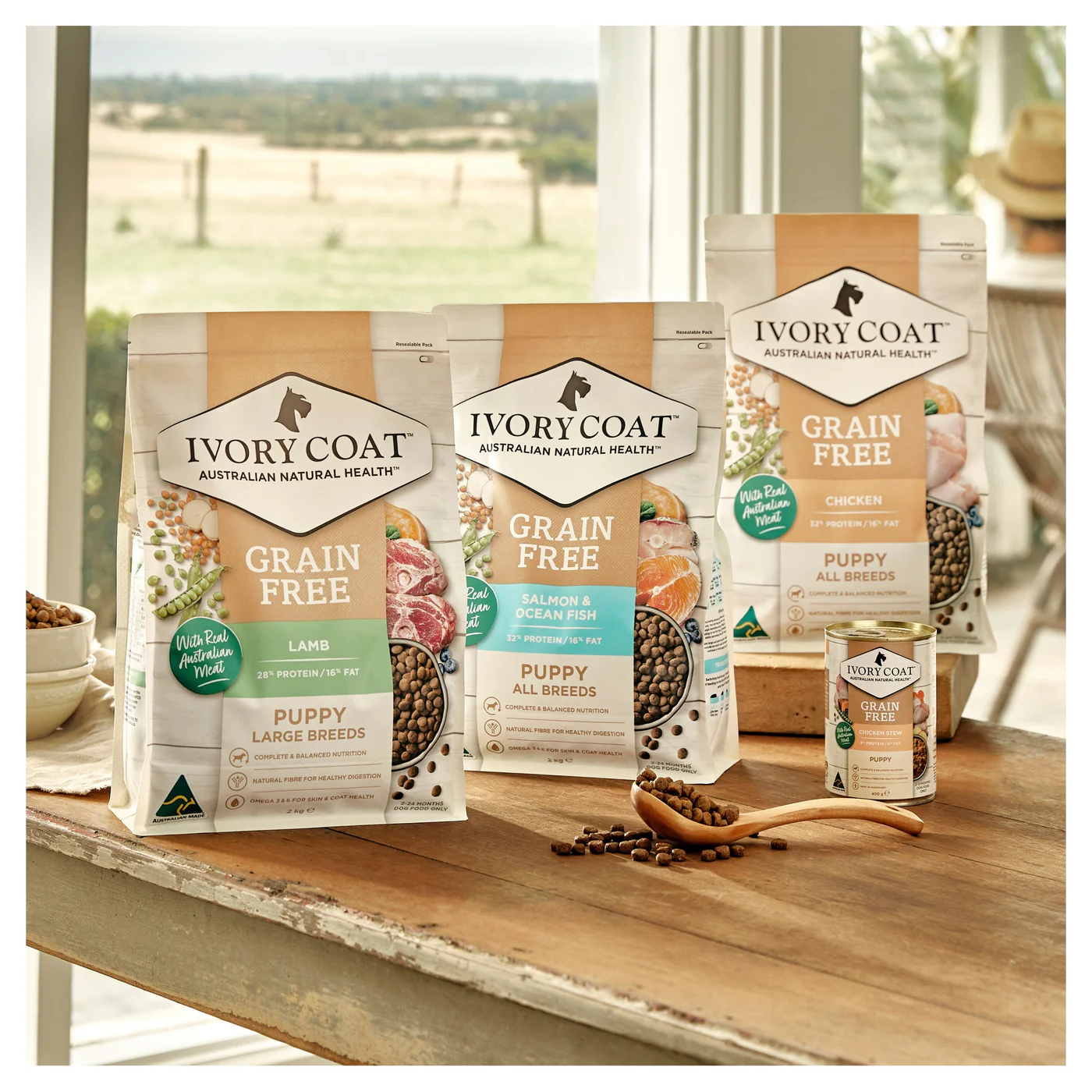 Ivory Coat Grain Free Chicken Puppy Dry Food 13kg - Image 2