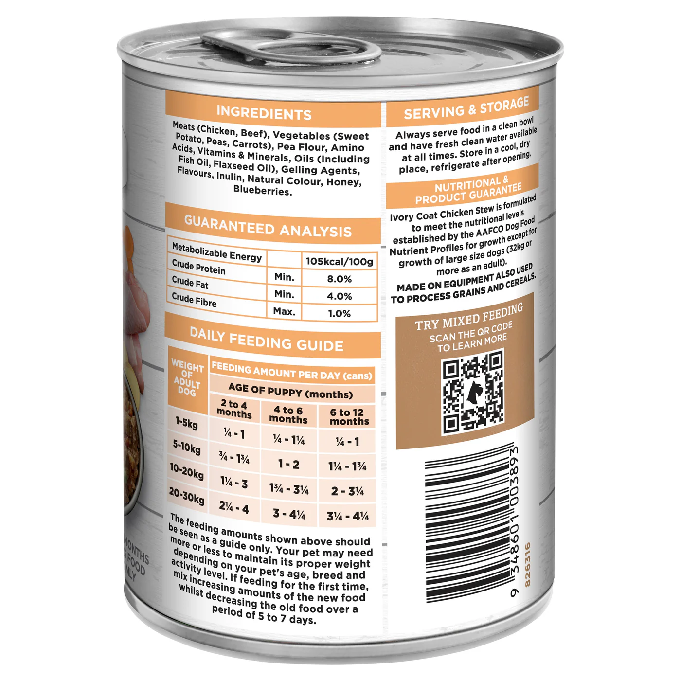 Ivory Coat Grain Free Chicken Stew Puppy Wet Food 400g x 12 - Image 10