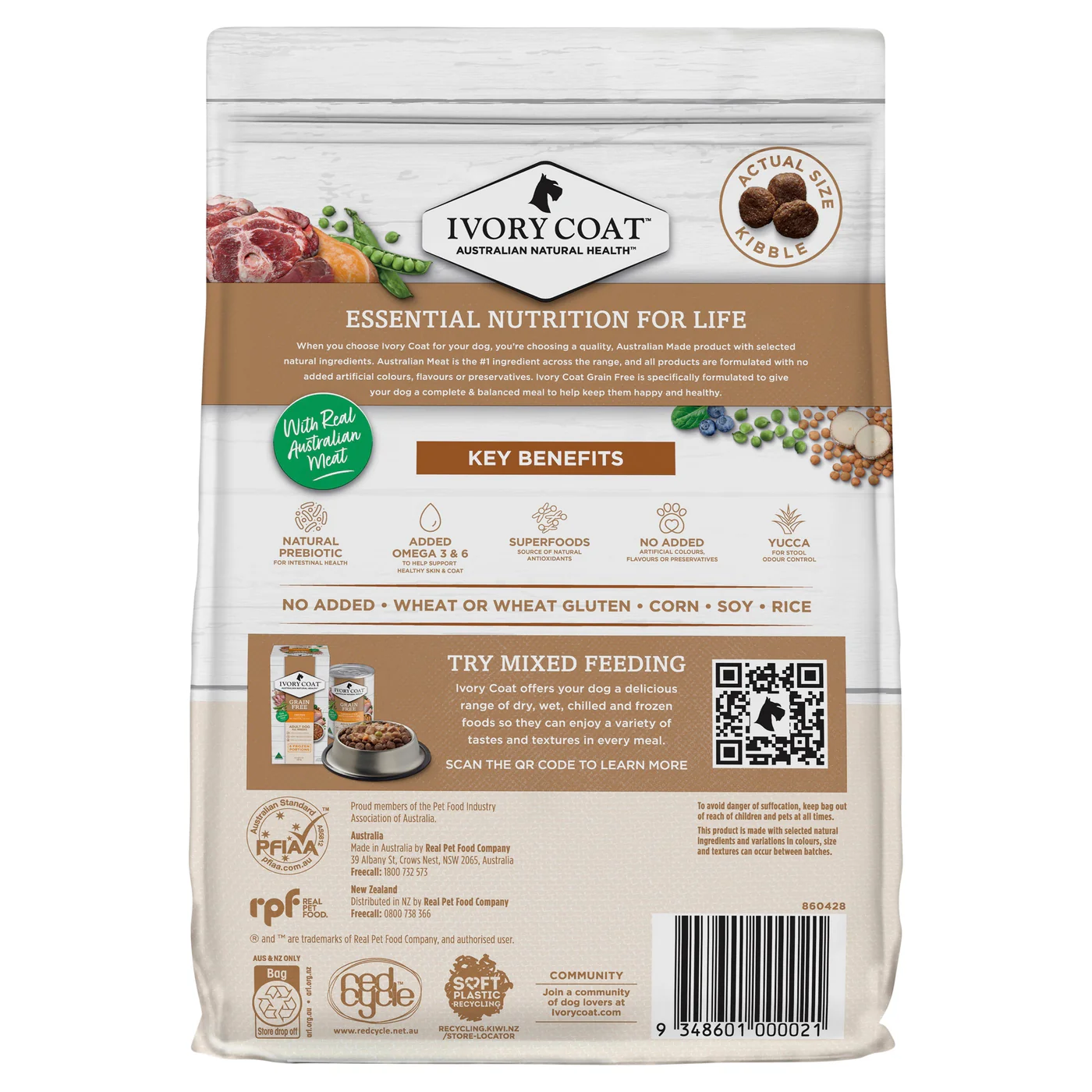 Ivory Coat Grain Free Lamb and Kangaroo Adult Dog Dry Food 2kg - Image 10