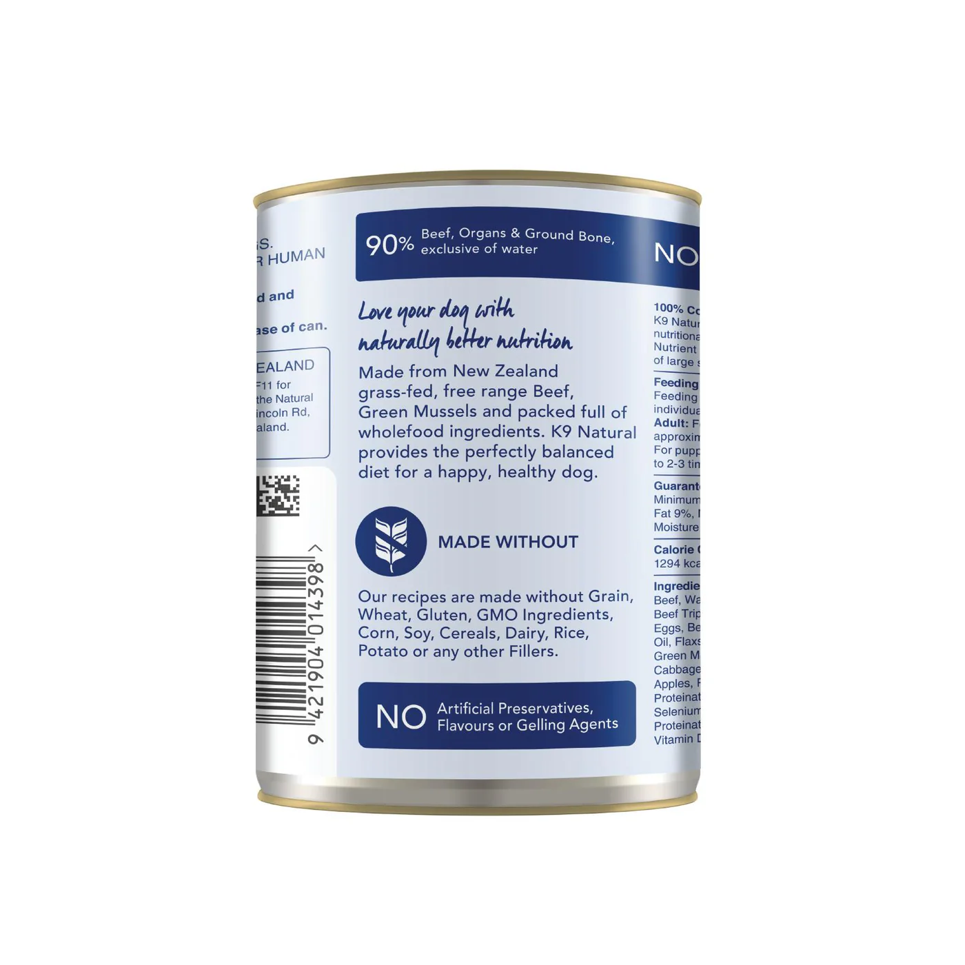 K9 Natural Beef Feast Wet Dog Food 370g - Image 12