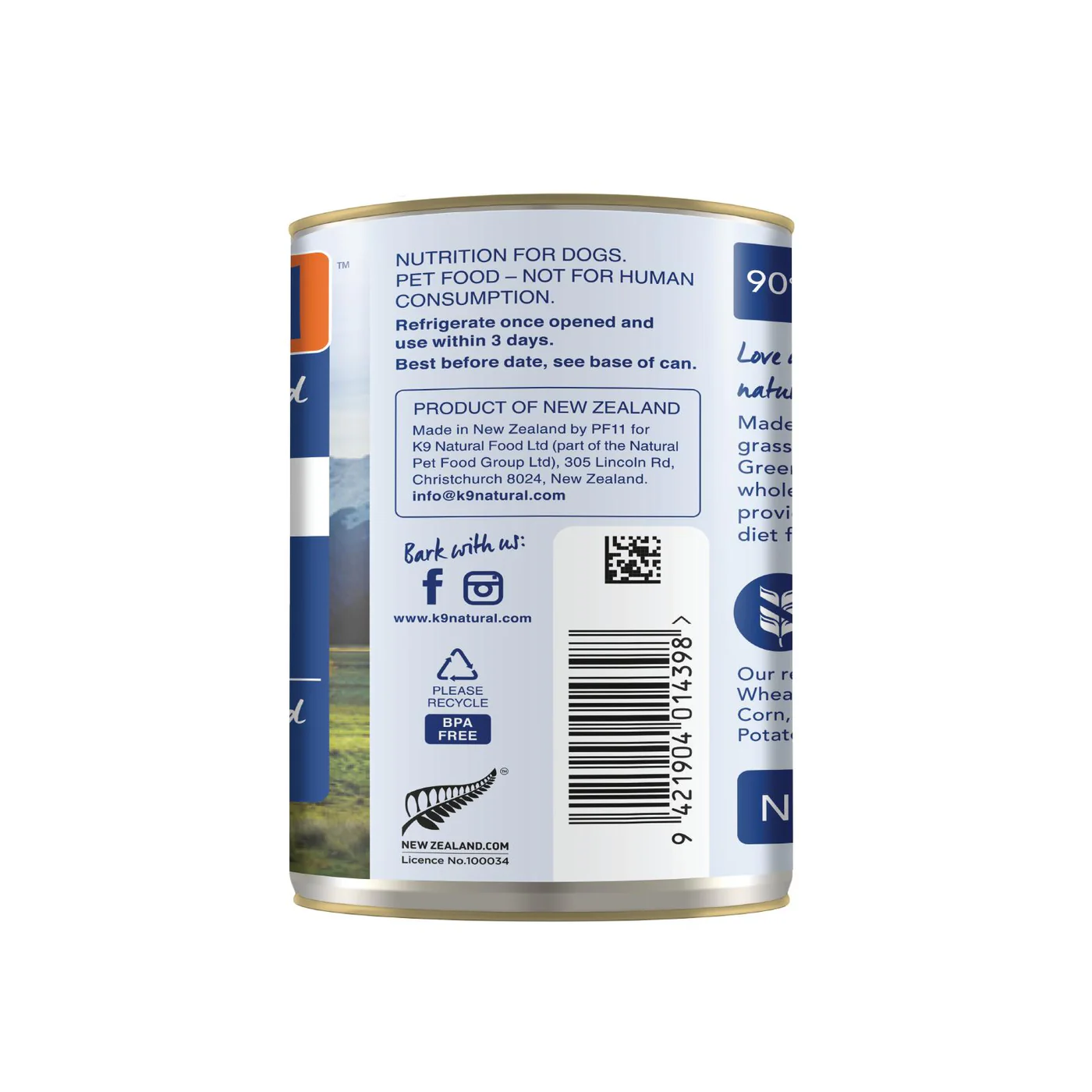 K9 Natural Beef Feast Wet Dog Food 370g - Image 10