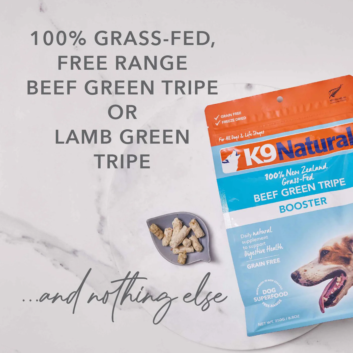 K9 Natural Beef Green Tripe Freeze Dried Dog Food Booster 250g - Image 6