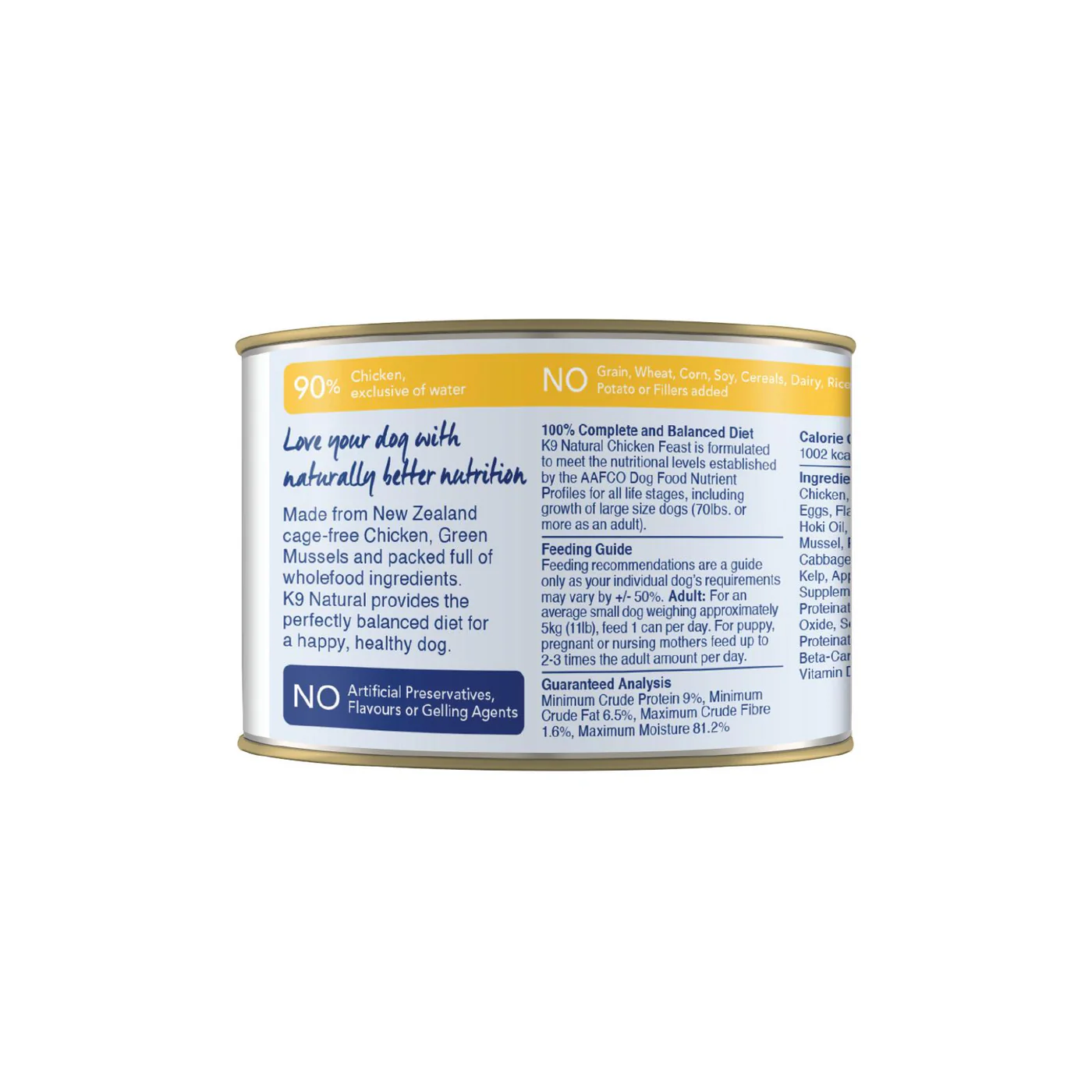 K9 Natural Chicken Feast Wet Dog Food 170g x 12 - Image 10