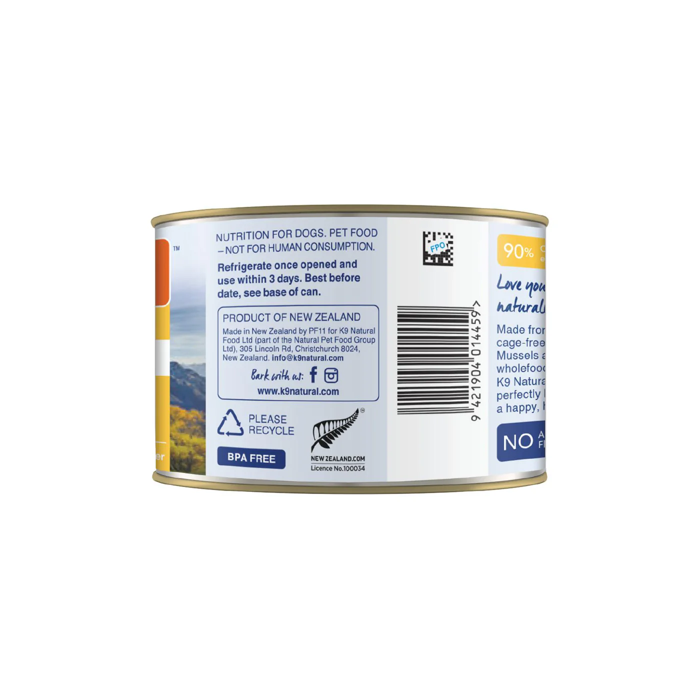 K9 Natural Chicken Feast Wet Dog Food 170g x 12 - Image 8