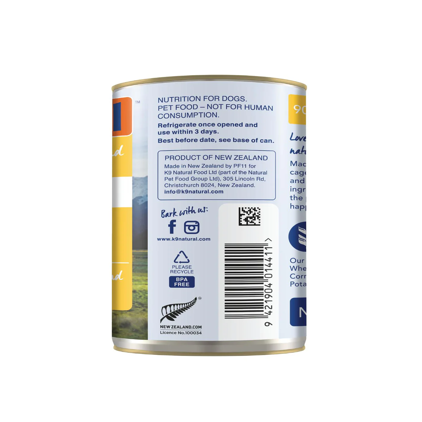 K9 Natural Chicken Feast Wet Dog Food 370g x 12 - Image 8