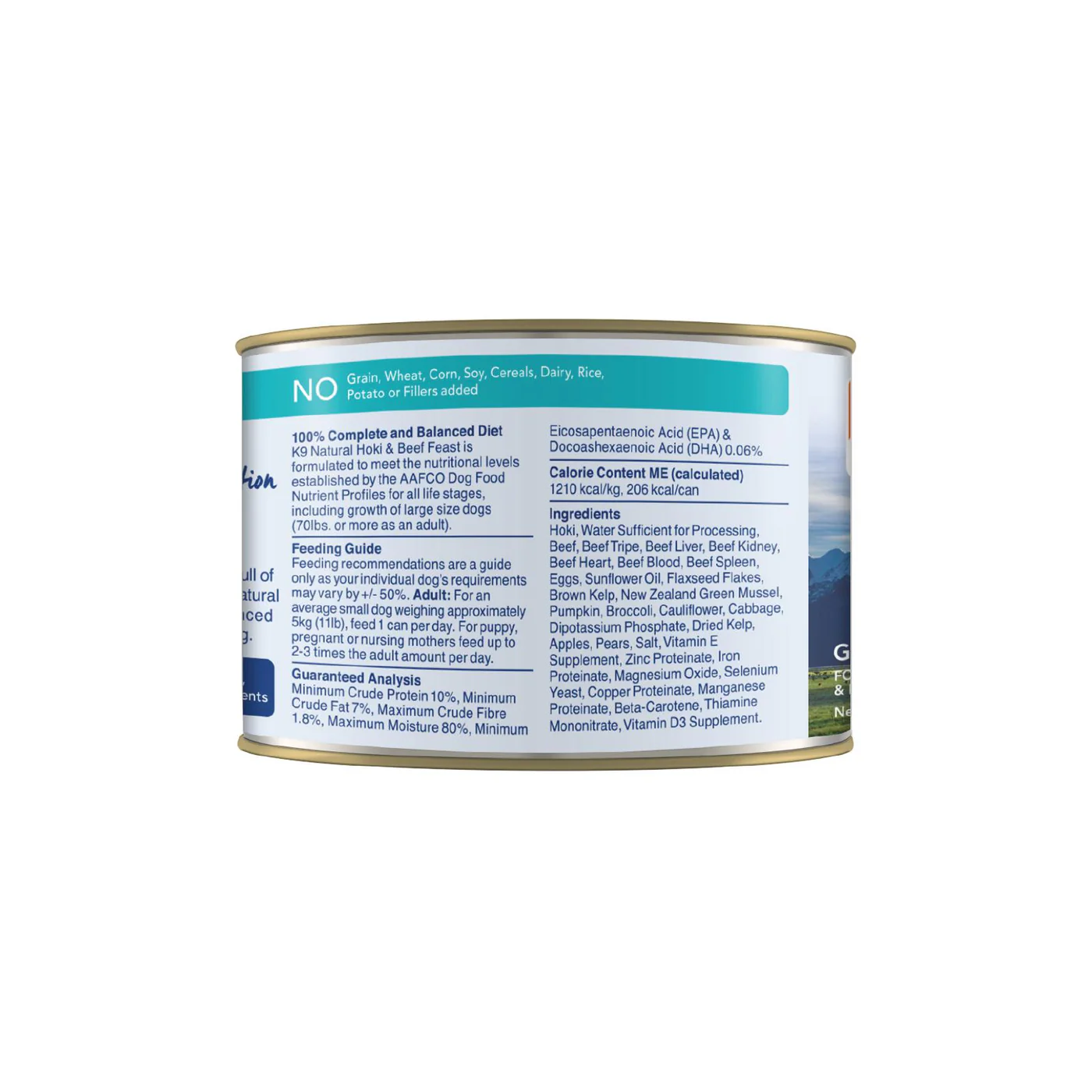 K9 Natural Hoki and Beef Feast Wet Dog Food 170g x 12 - Image 9