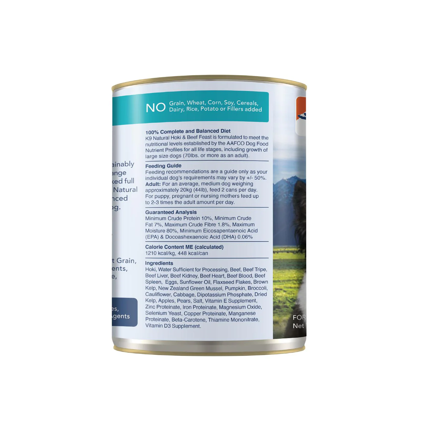 K9 Natural Hoki and Beef Feast Wet Dog Food 370g - Image 9