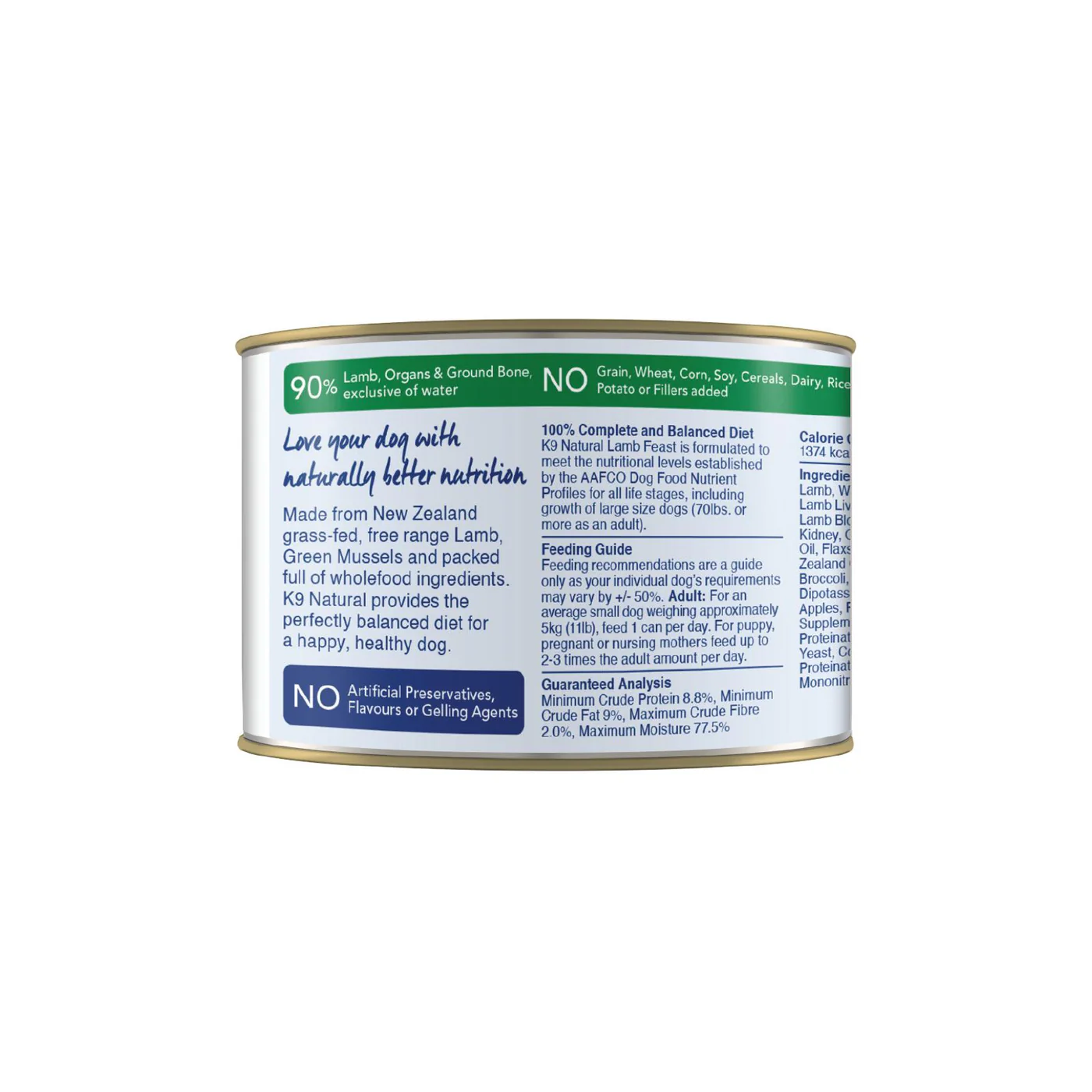 K9 Natural Lamb Feast Wet Dog Food 170g x 12 - Image 12