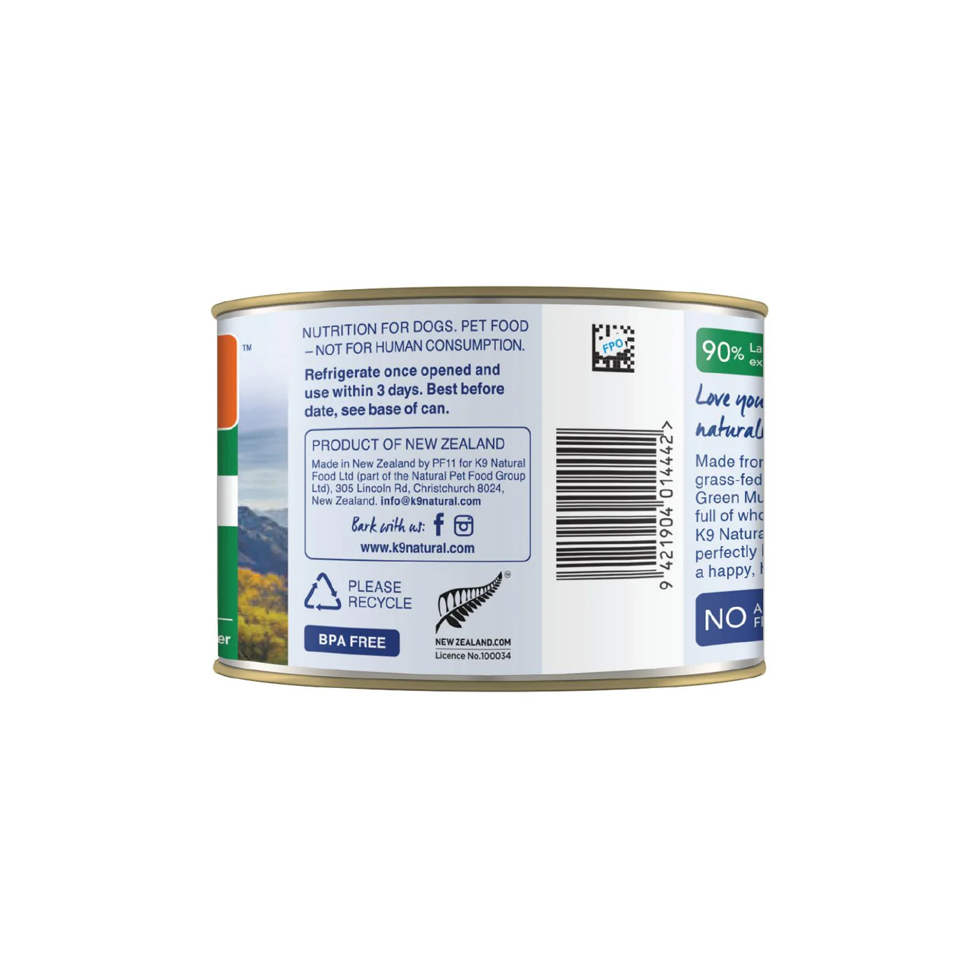 K9 Natural Lamb Feast Wet Dog Food 170g x 12 - Image 10