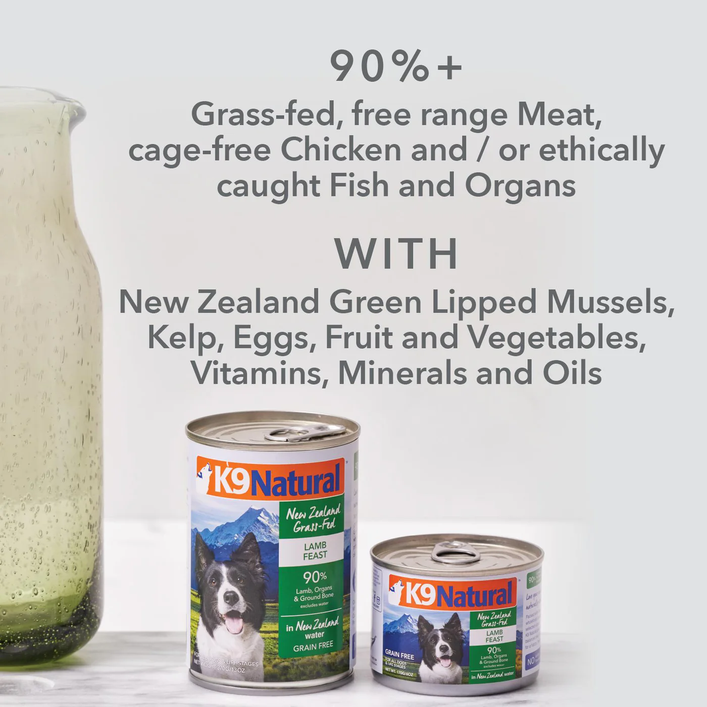 K9 Natural Lamb and King Salmon Feast Wet Dog Food 370g - Image 9