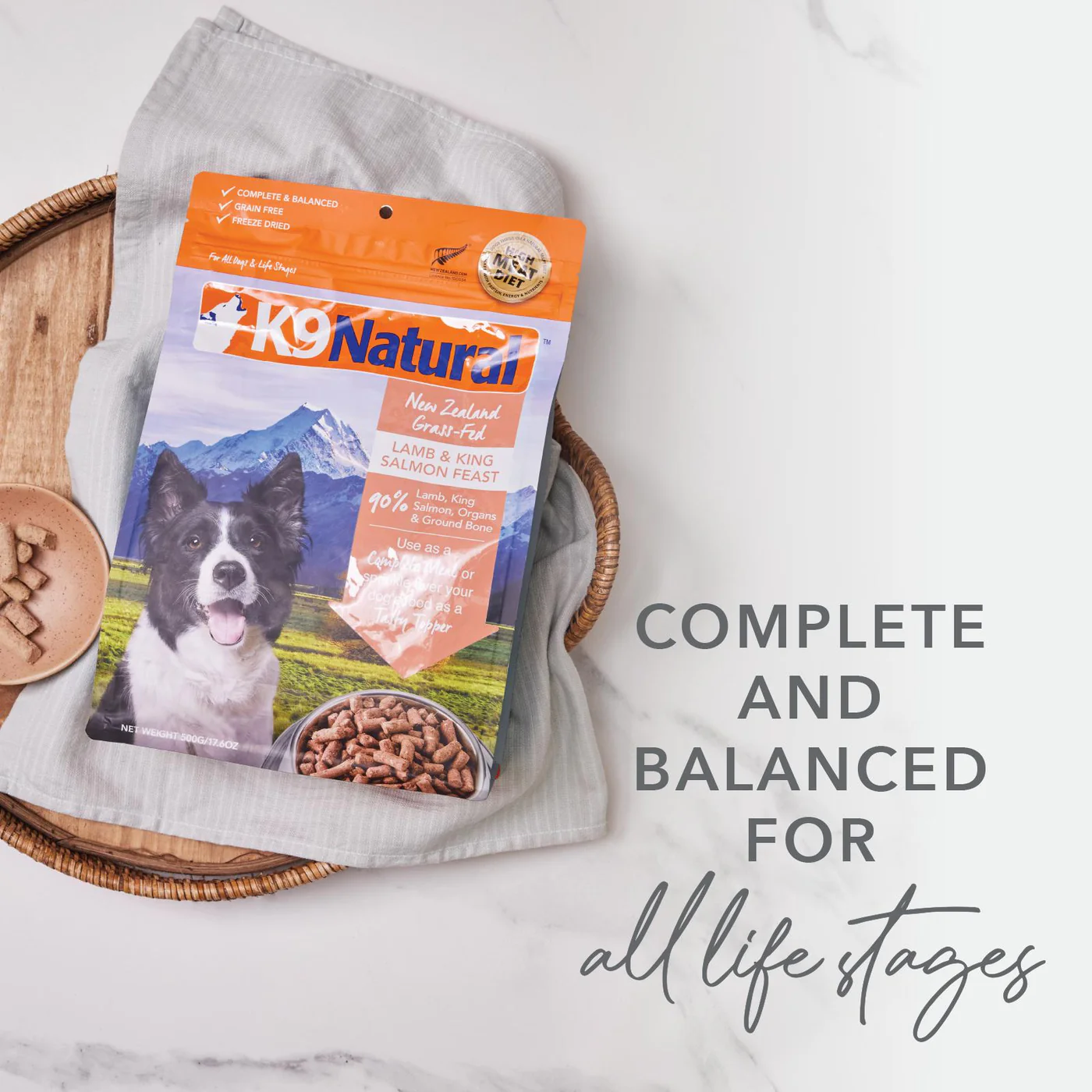 K9 Natural Lamb and King Salmon Freeze Dried Dog Food 1.8kg - Image 3