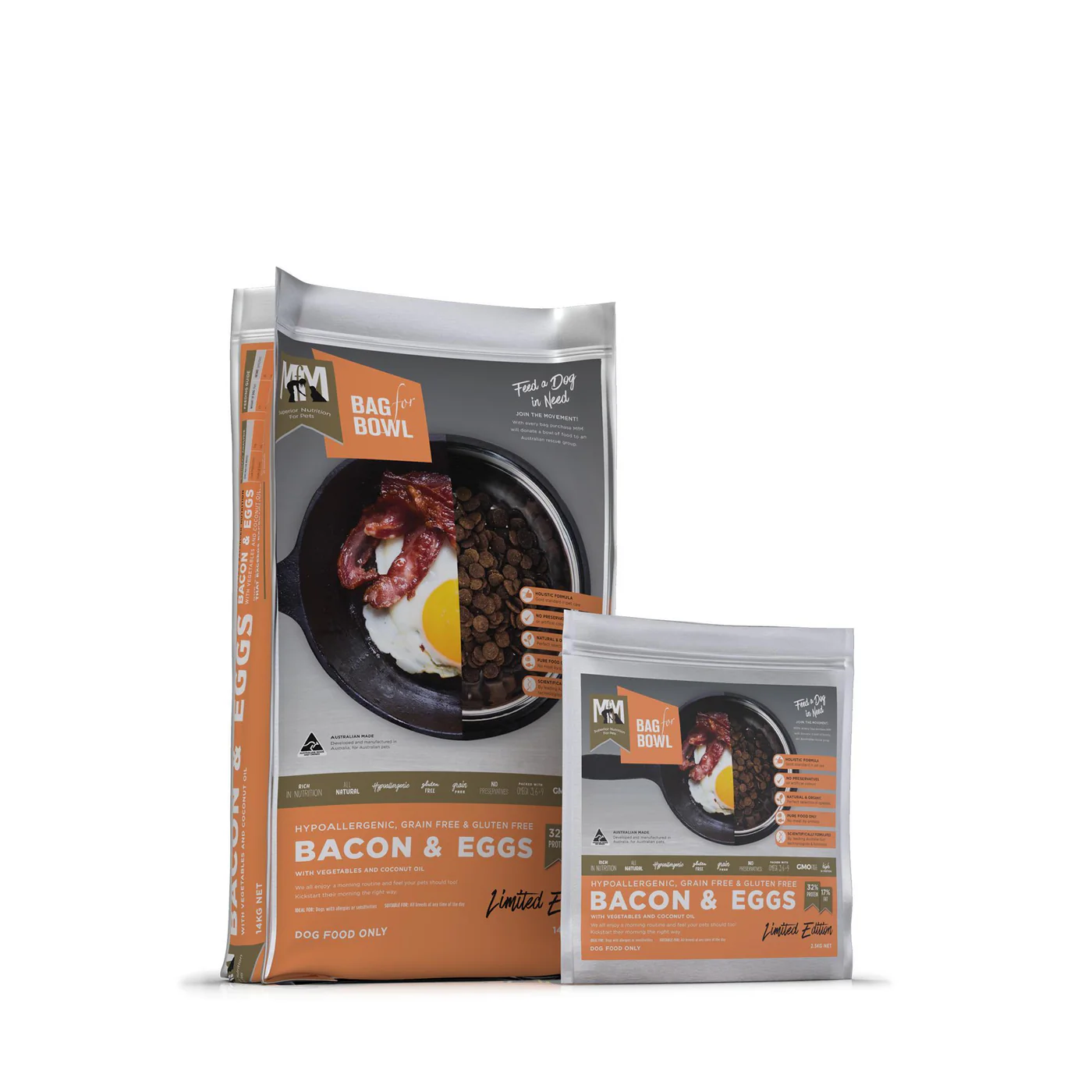 Meals for Mutts Grain Free Bacon and Eggs Dry Dog Food 14kg - Image 3