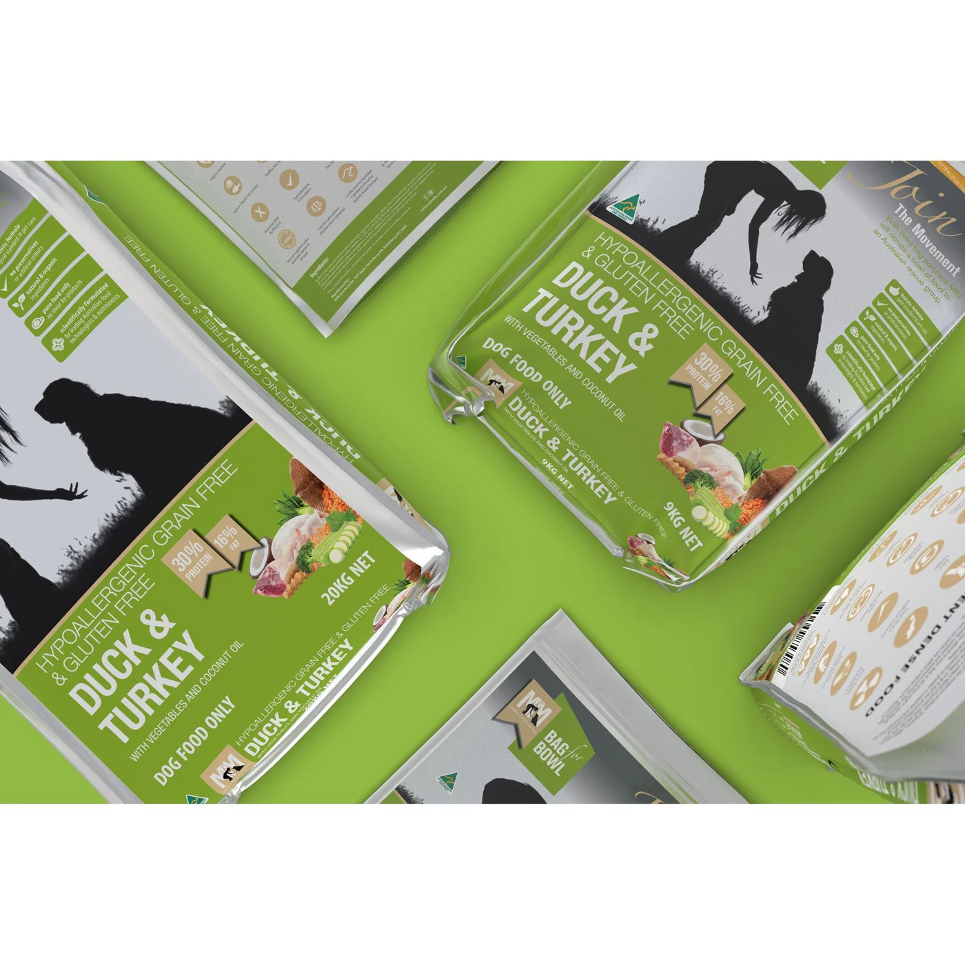 Meals for Mutts Grain Free Duck and Turkey Dry Dog Food 9kg - Image 4