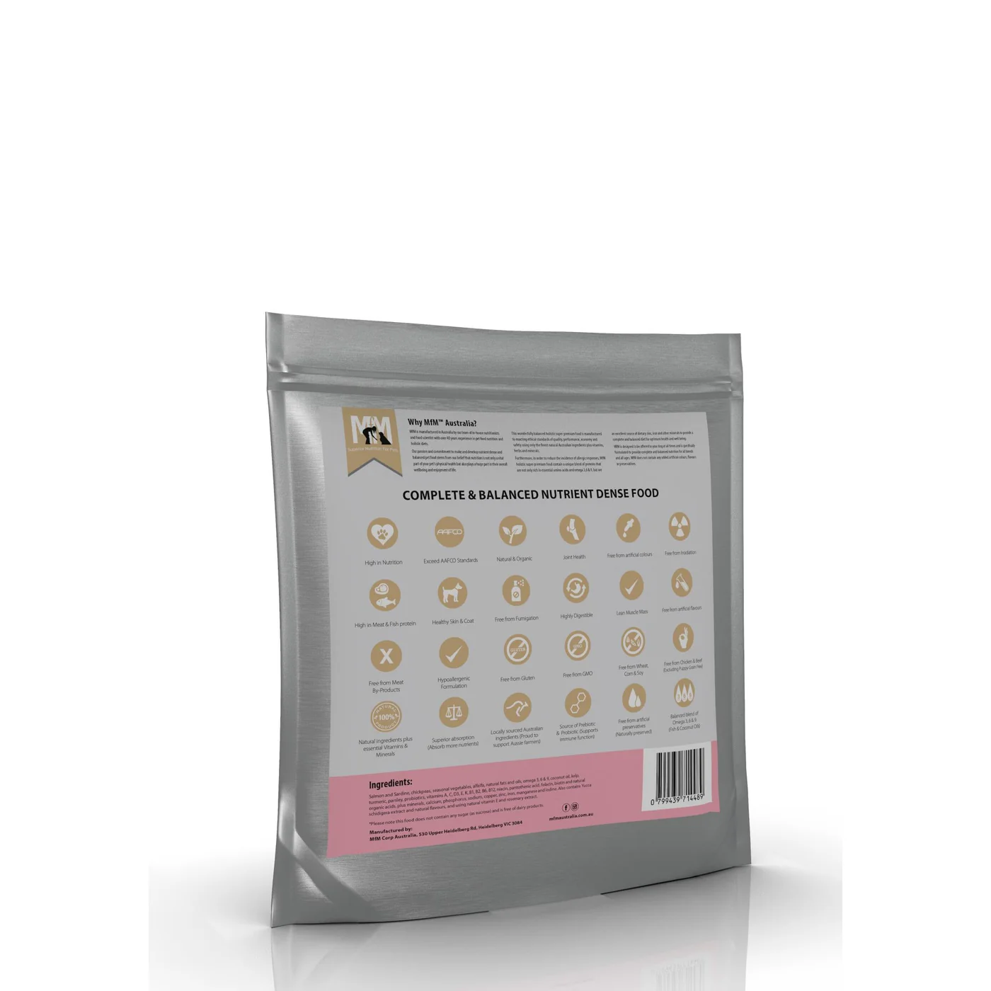Meals for Mutts Grain Free Salmon and Sardine Dry Dog Food 2.5kg - Image 5